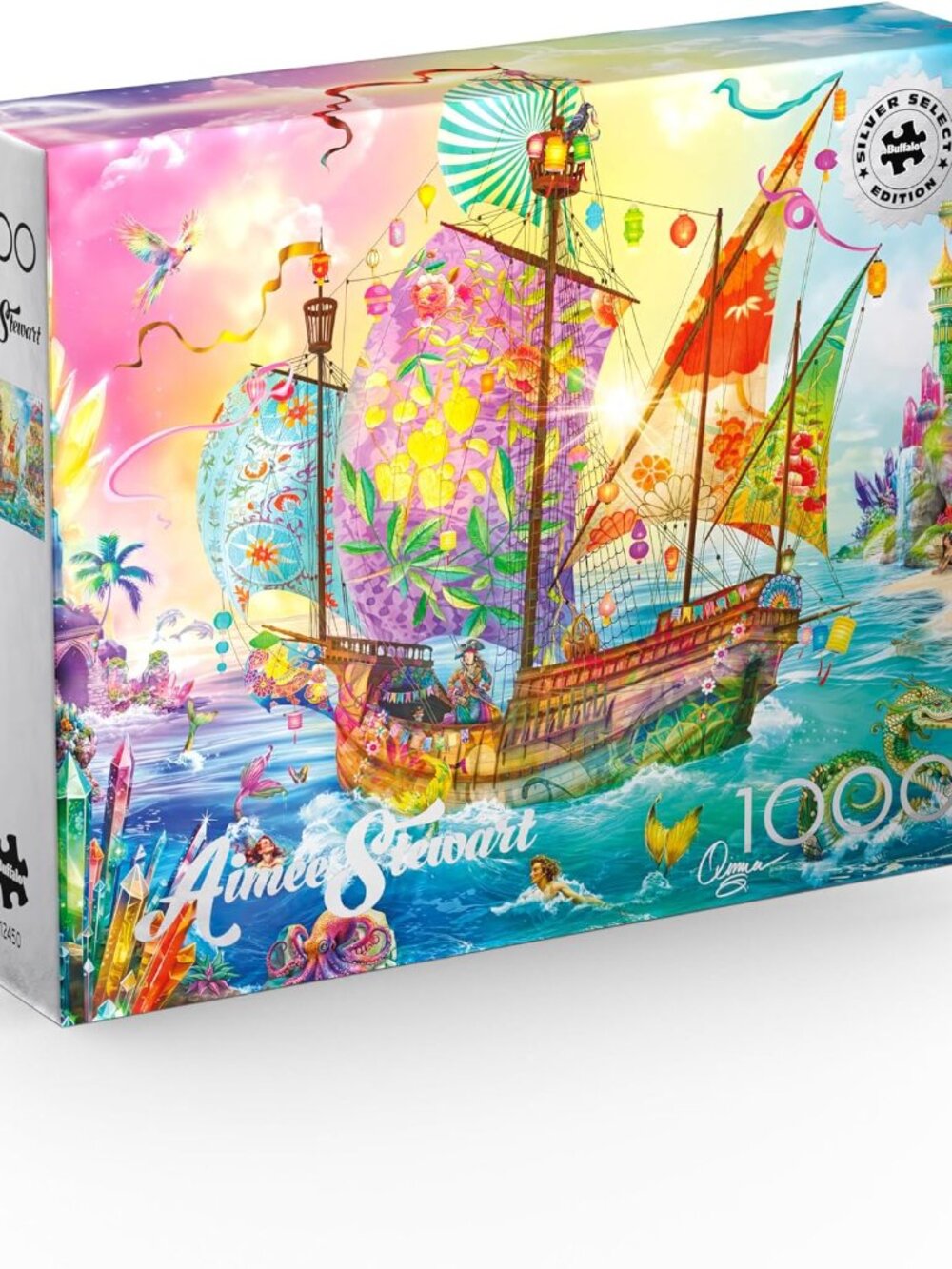 Buffalo Games - Silver Select -Aimee Stewart -Crystal Dreamship Harbor - Puzzle